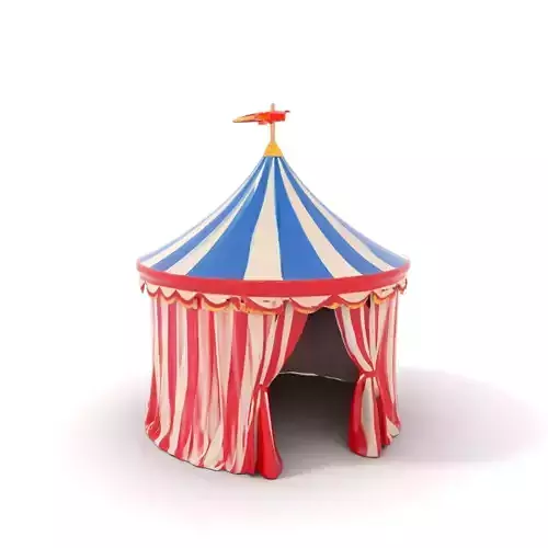 Classic Circus Tent model pack Low-poly 3D model Classic Circus Tent model pack Low-poly 3D model