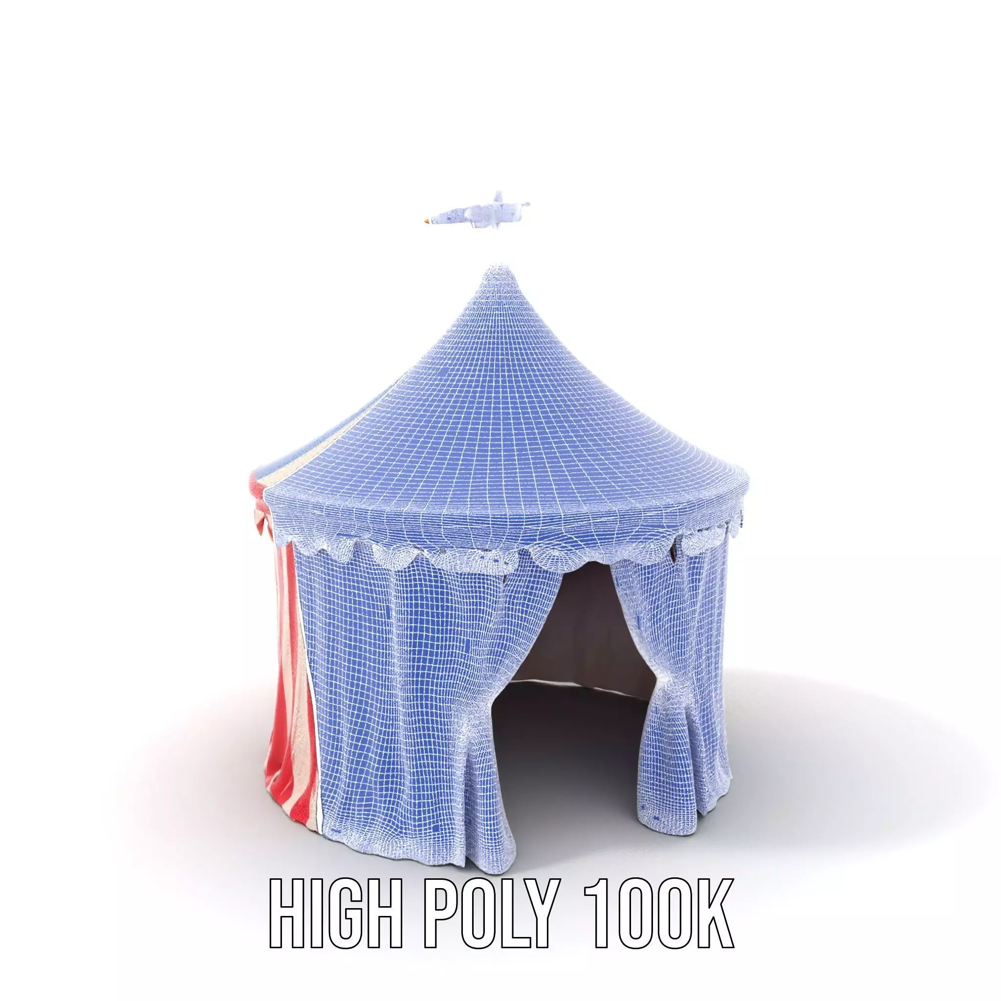 Classic Circus Tent model pack Low-poly 3D model_5