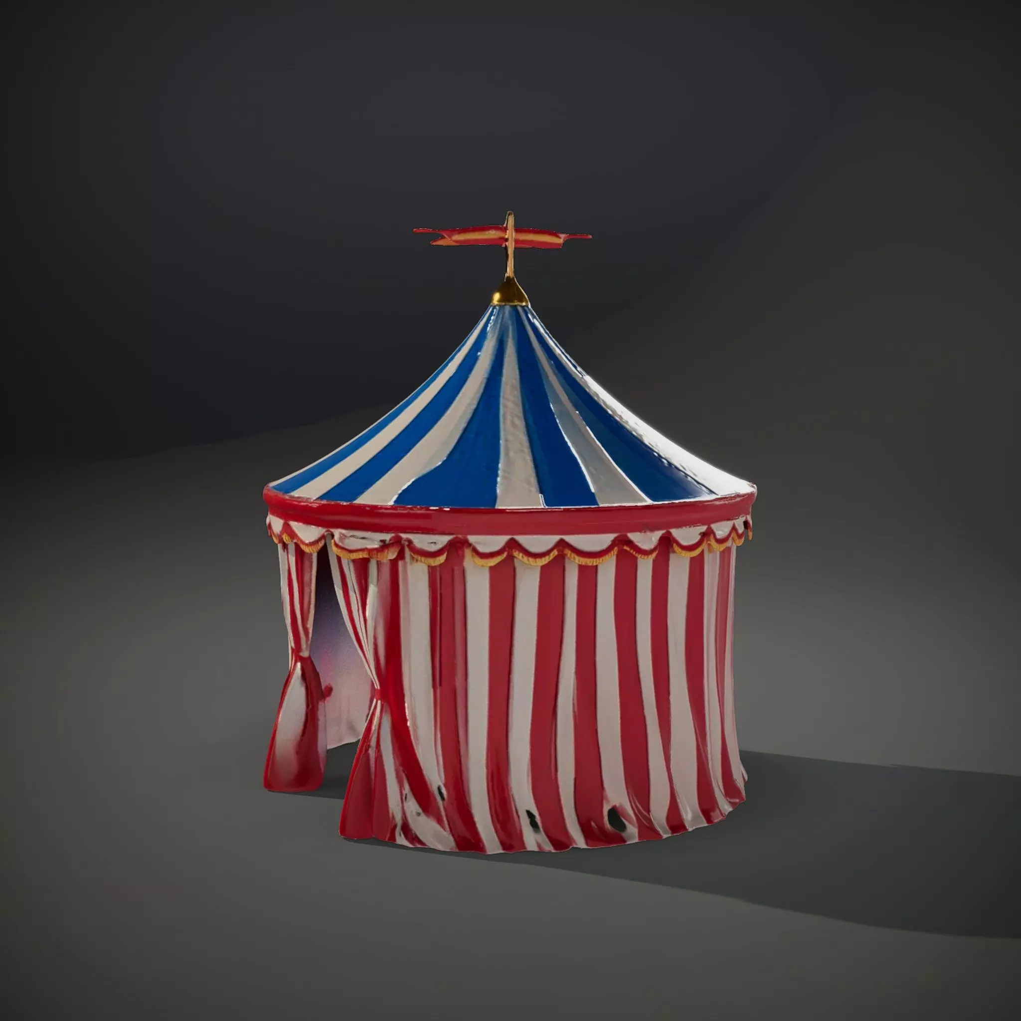 Classic Circus Tent model pack Low-poly 3D model_35