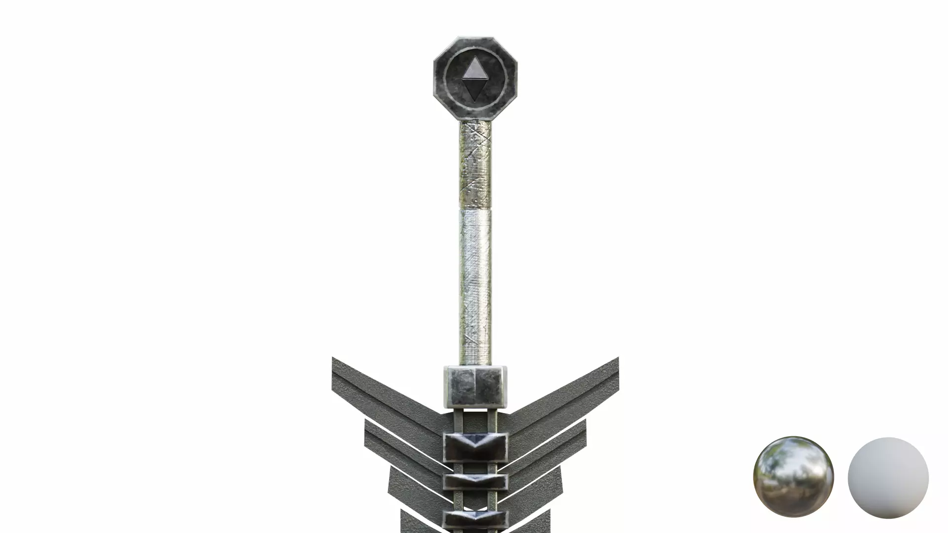Megatron Sword Low-poly 3D model_3