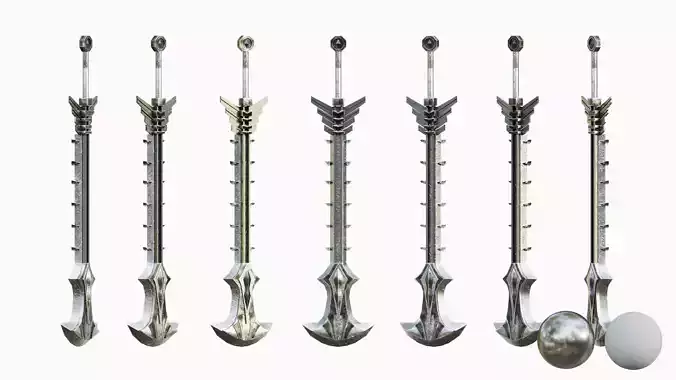 Megatron Sword Low-poly 3D model