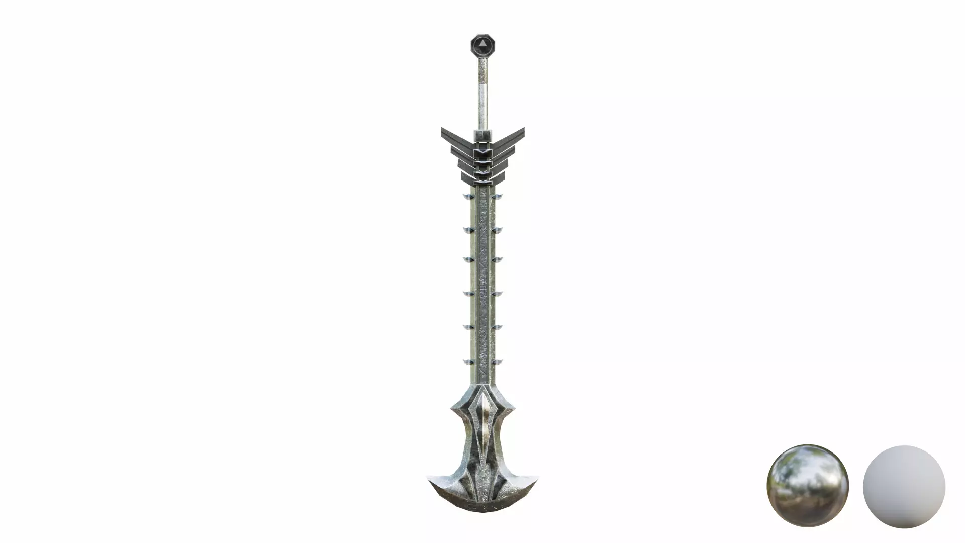 Megatron Sword Low-poly 3D model_1