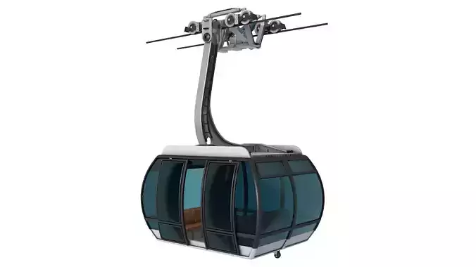 Ski lift gondola 3D model Ski lift gondola 3D model