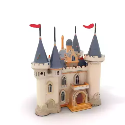 Fantasy Castle Towers model pack Low-poly 3D model