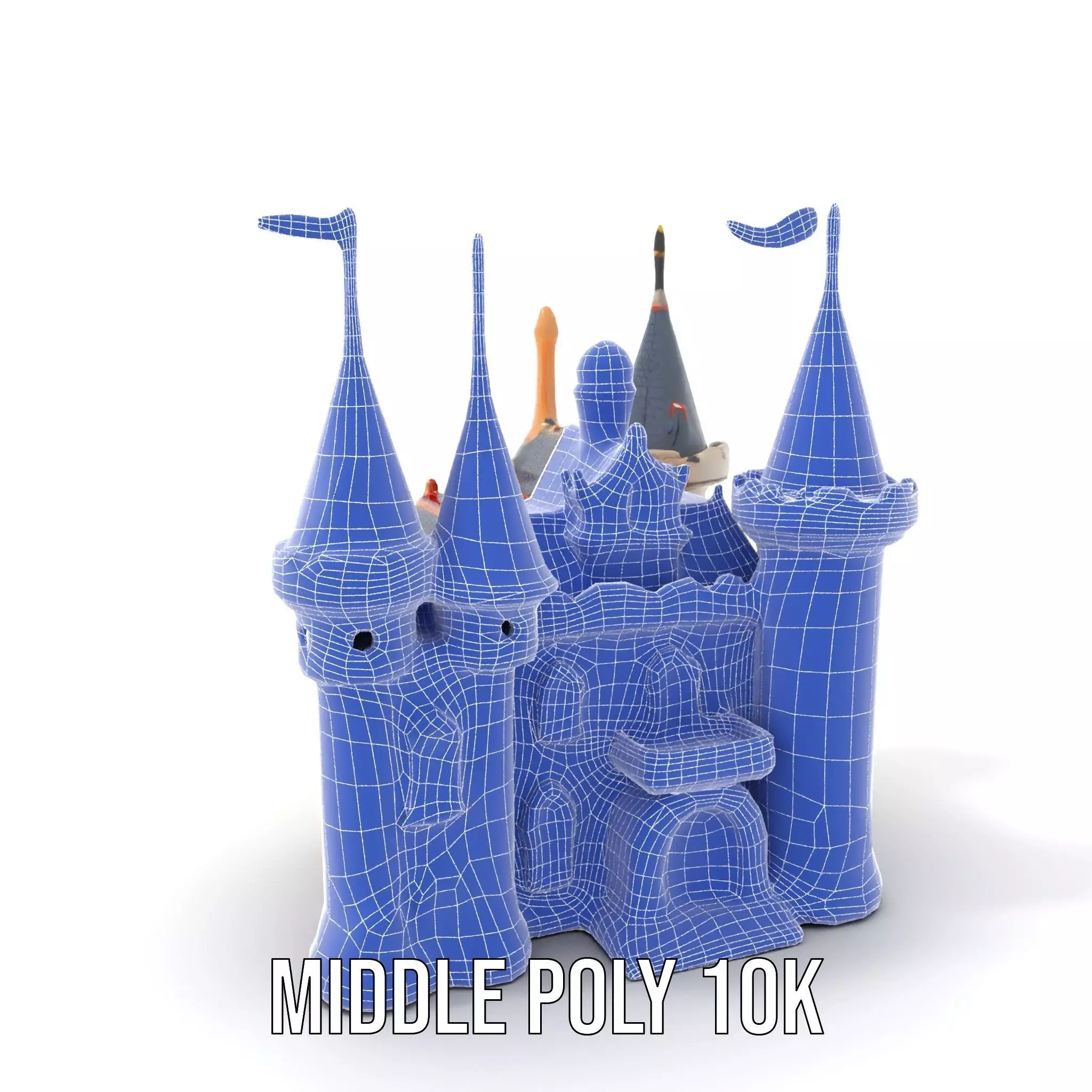 Fantasy Castle Towers model pack Low-poly 3D model_24