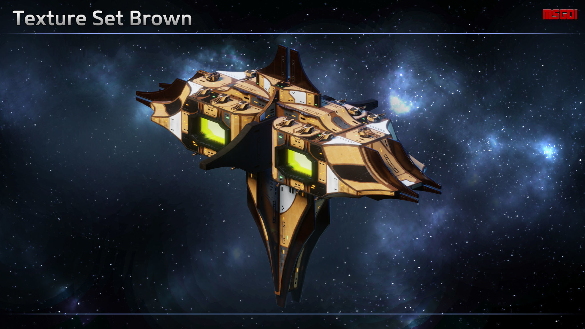 Thaalian Empire Space Station Low-poly 3D model_6