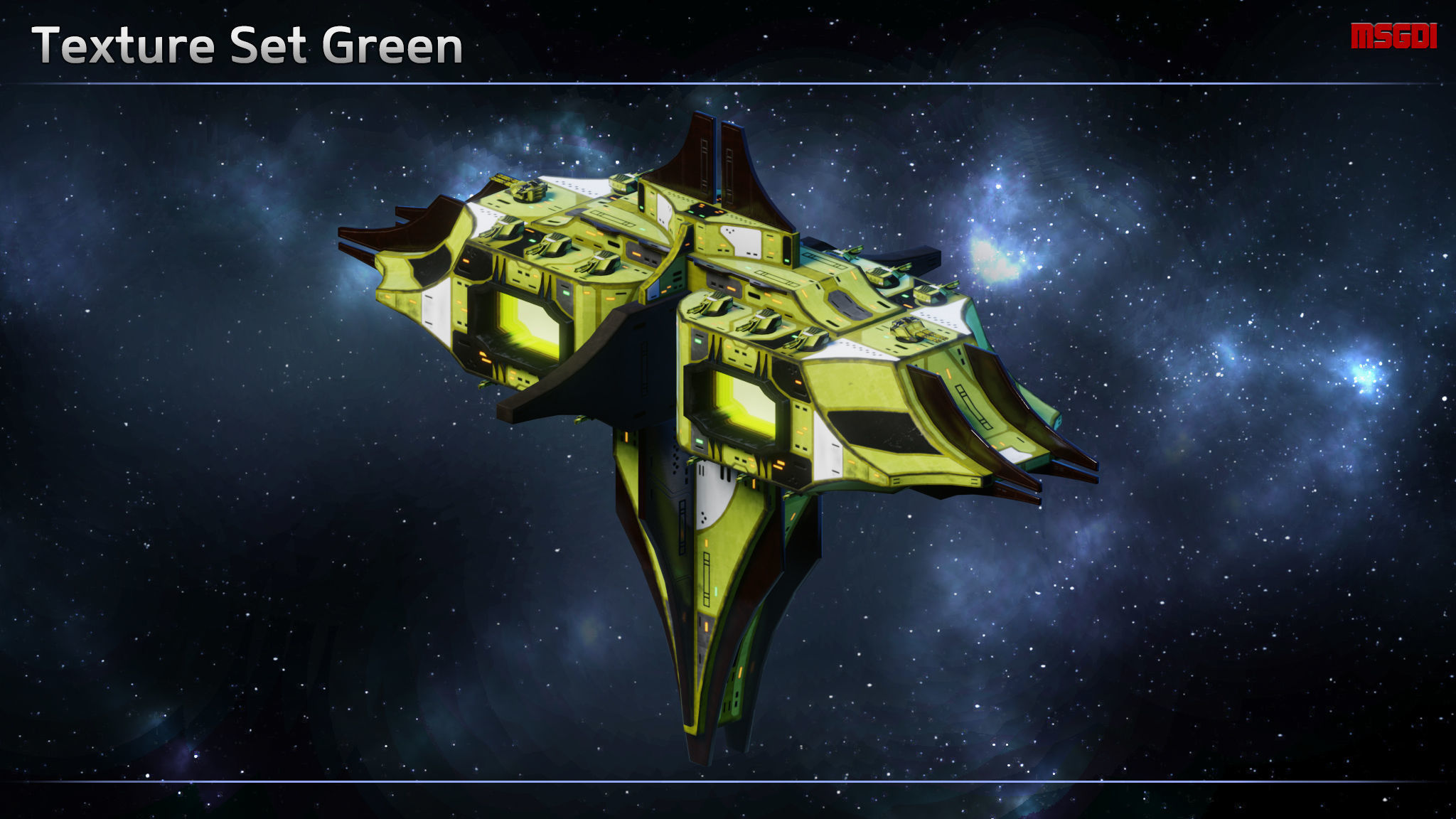 Thaalian Empire Space Station Low-poly 3D model_7