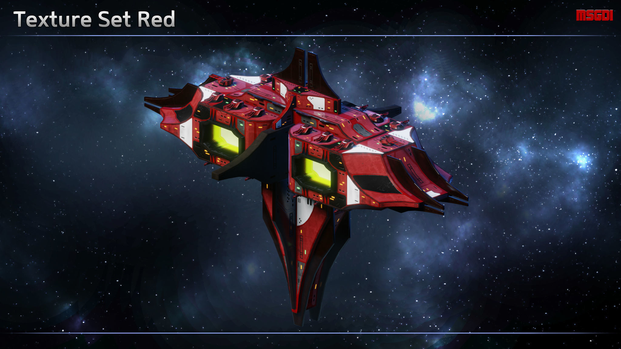 Thaalian Empire Space Station Low-poly 3D model_9