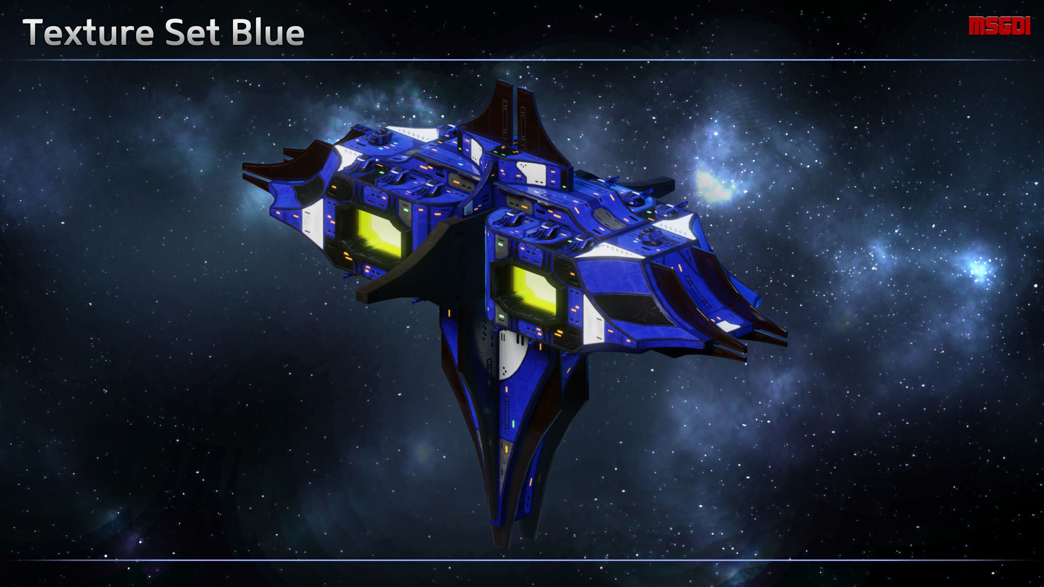 Thaalian Empire Space Station Low-poly 3D model_5