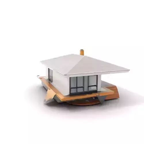 Modern Bungalow model pack Low-poly 3D model