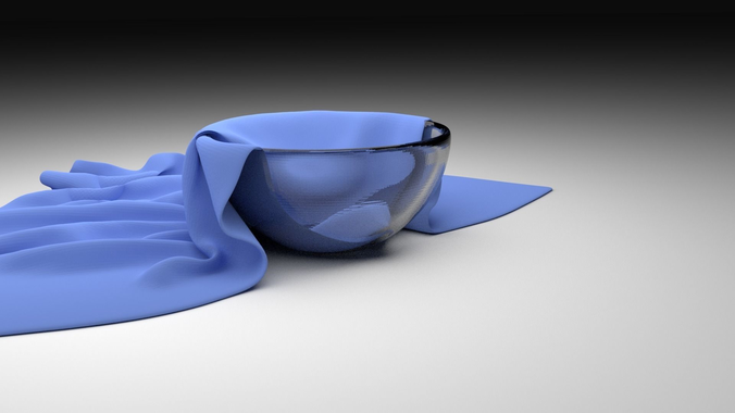 Glass Bowl With Cloth