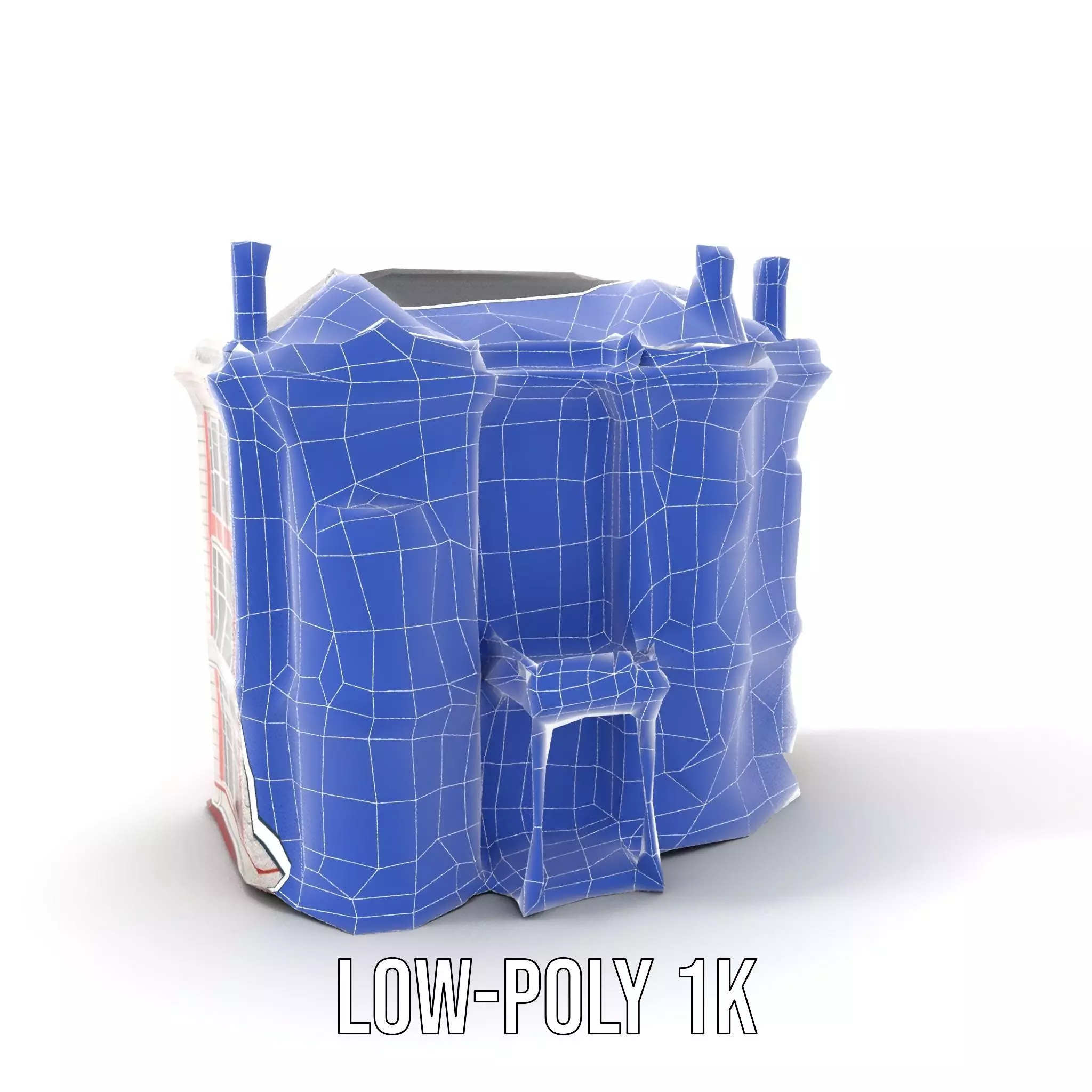 Victorian Pink Mansion model pack Low-poly 3D model_20