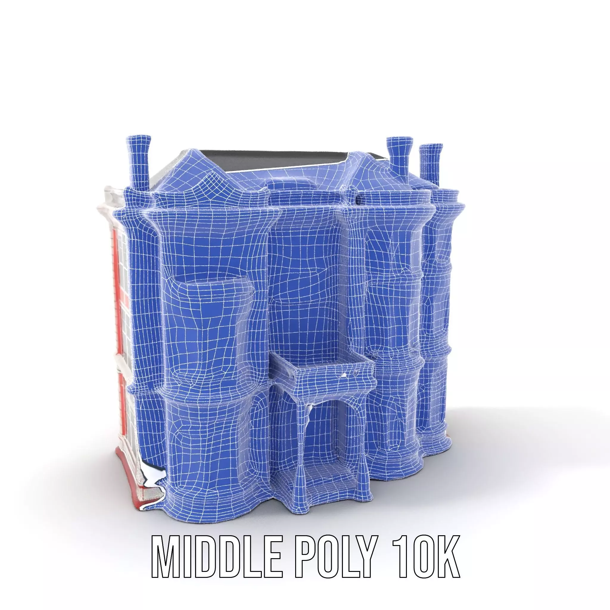 Victorian Pink Mansion model pack Low-poly 3D model_6