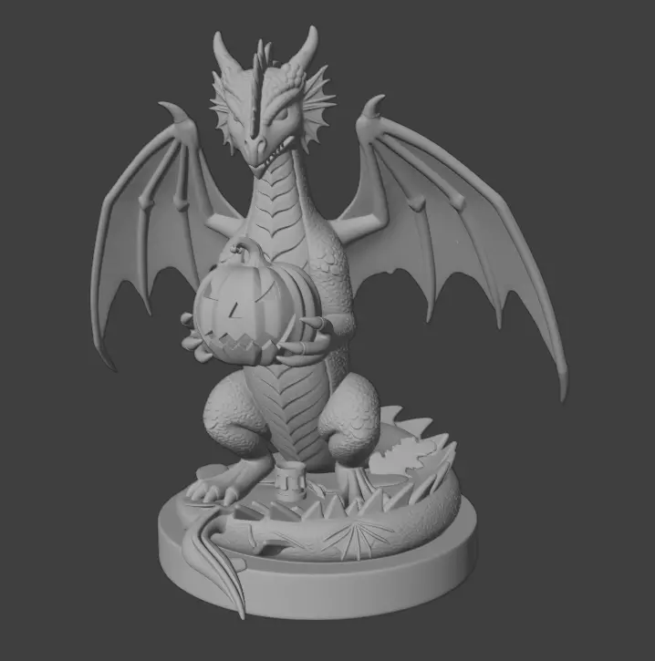 Halloween Black Demon 3D Model 3D print model_3