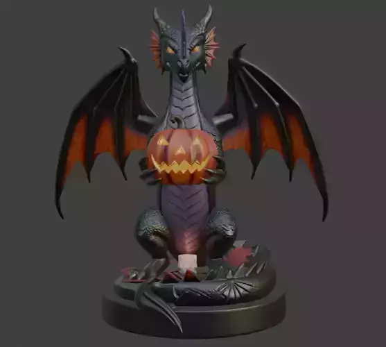 Halloween Black Demon 3D Model 3D print model