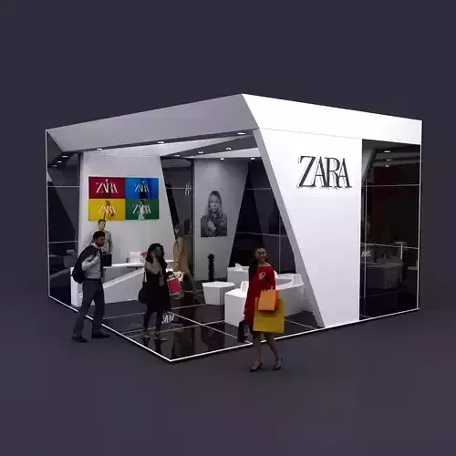 ZARA modern booth 6x6