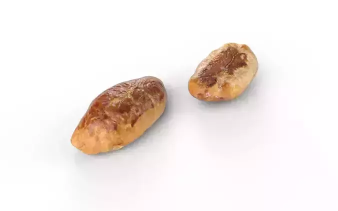 Pastry M02 Low-poly 3D model 6