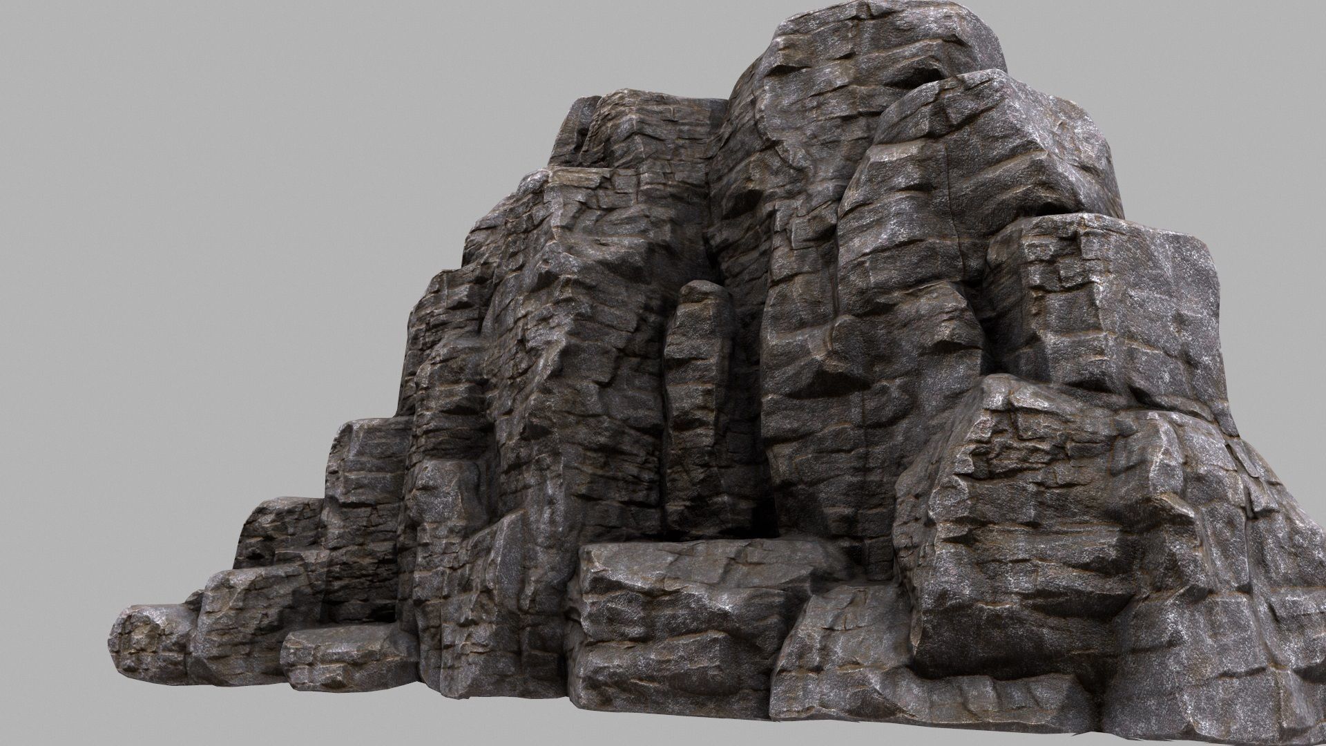 Rock Mountain Low-poly 3D model_1