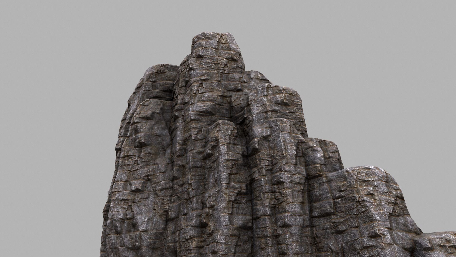 Rock Mountain Low-poly 3D model_2
