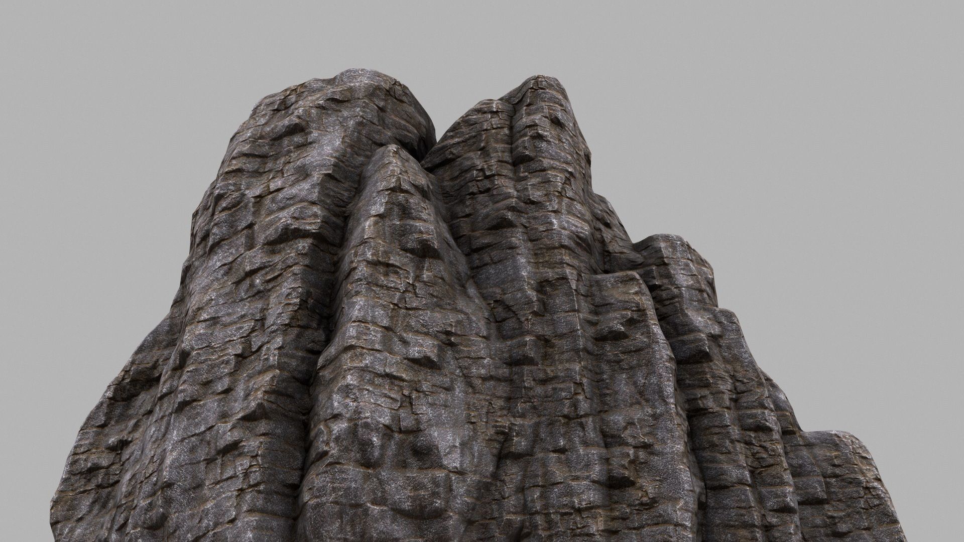 Rock Mountain Low-poly 3D model_6