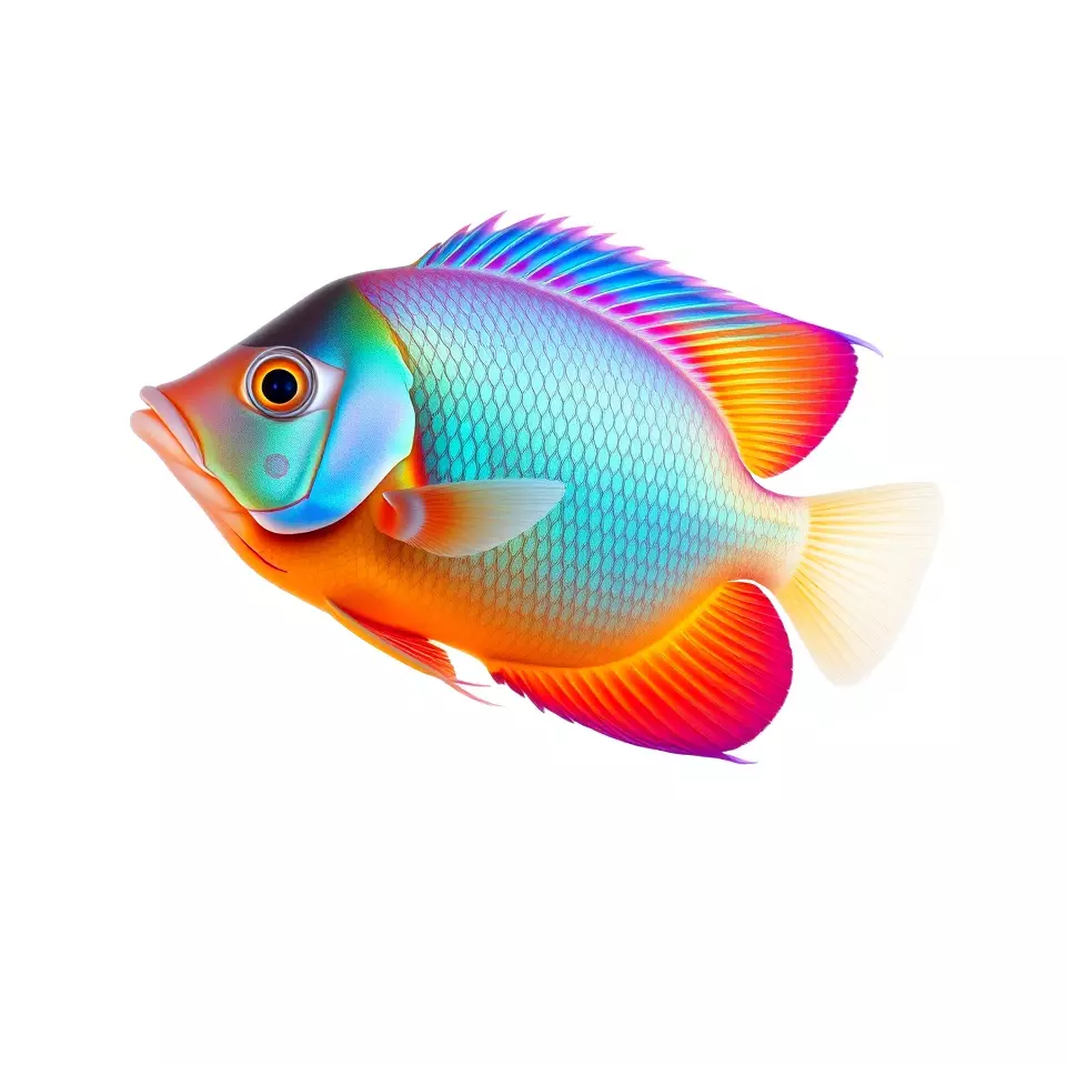 Vibrant Aquatic Fish model pack Low-poly 3D model_3