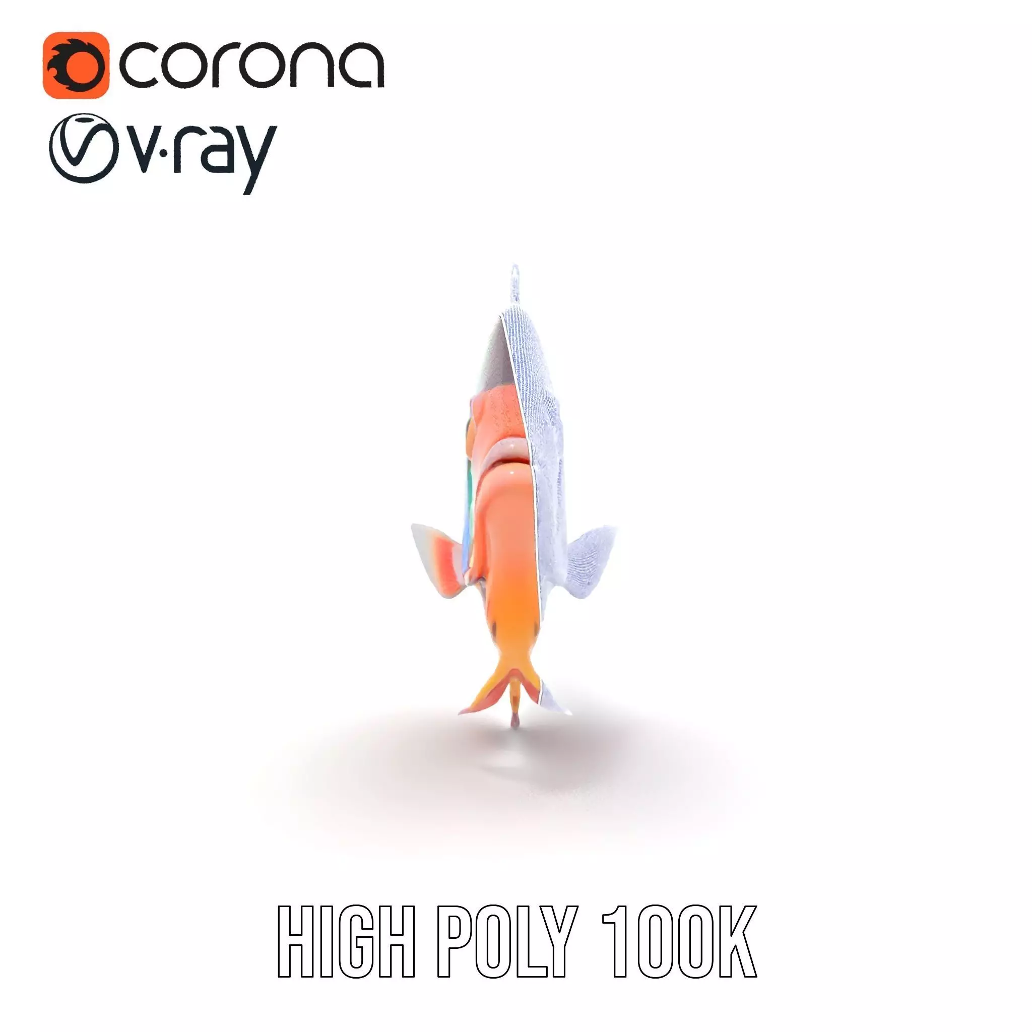 Vibrant Aquatic Fish model pack Low-poly 3D model_34