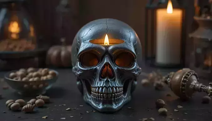 Skull Bowl 3D Print Model Haunted Halloween Print-Ready 3D print model Skull Bowl 3D Print Model Haunted Halloween Print-Ready 3D print model