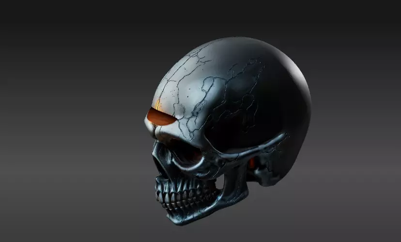 Skull Bowl 3D Print Model Haunted Halloween Print-Ready 3D print model_5