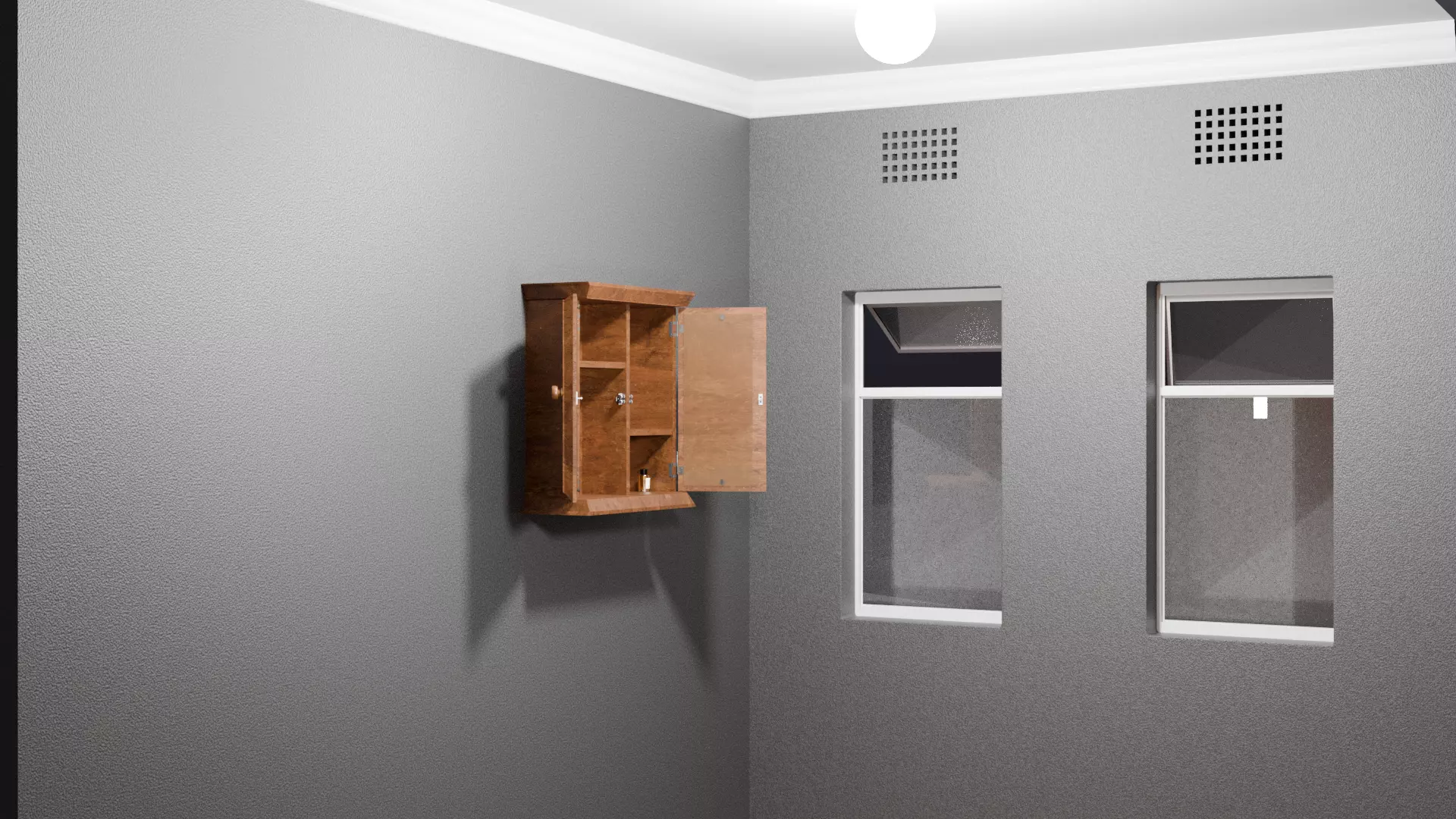 Bathroom with Cabinet 3D model_2