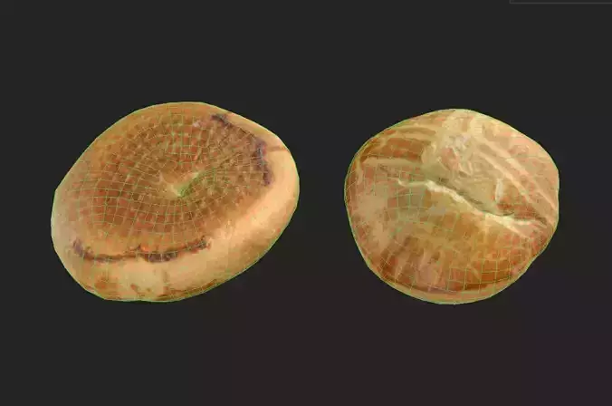 Pastry M05 Low-poly 3D model 2