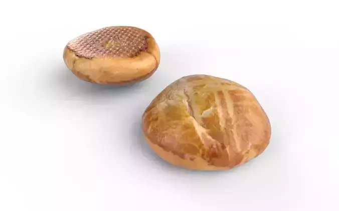 Pastry M05 Low-poly 3D model 5