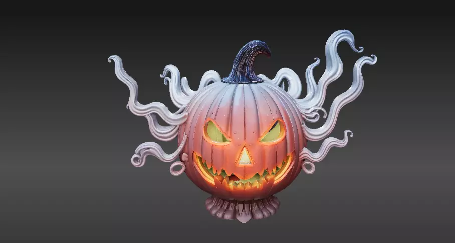 Spectral Lantern Wisp 3D Print Model Ghost Lantern Creature  3D print model_1