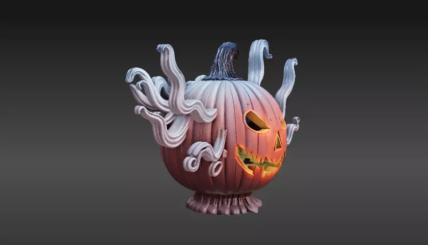 Spectral Lantern Wisp 3D Print Model Ghost Lantern Creature  3D print model_2