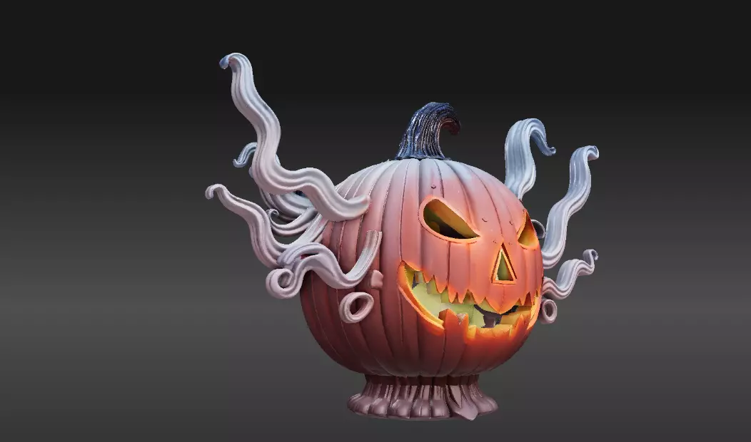 Spectral Lantern Wisp 3D Print Model Ghost Lantern Creature  3D print model_7