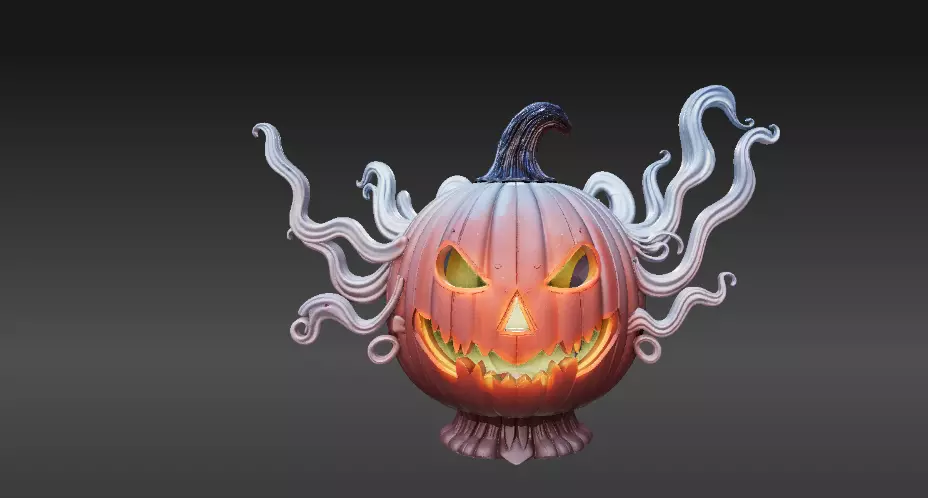 Spectral Lantern Wisp 3D Print Model Ghost Lantern Creature  3D print model_6