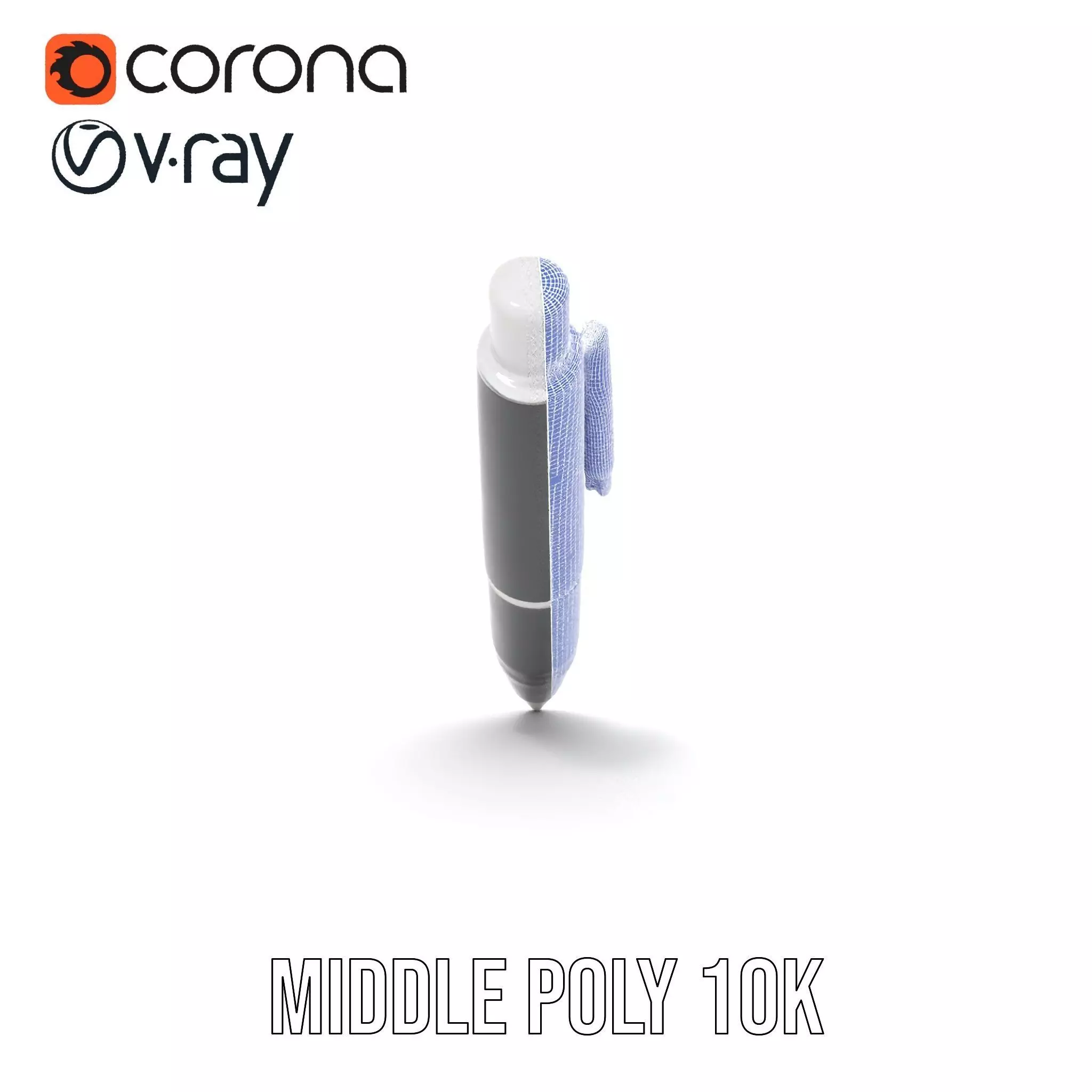 Sleek Black Pen model pack Low-poly 3D model_23