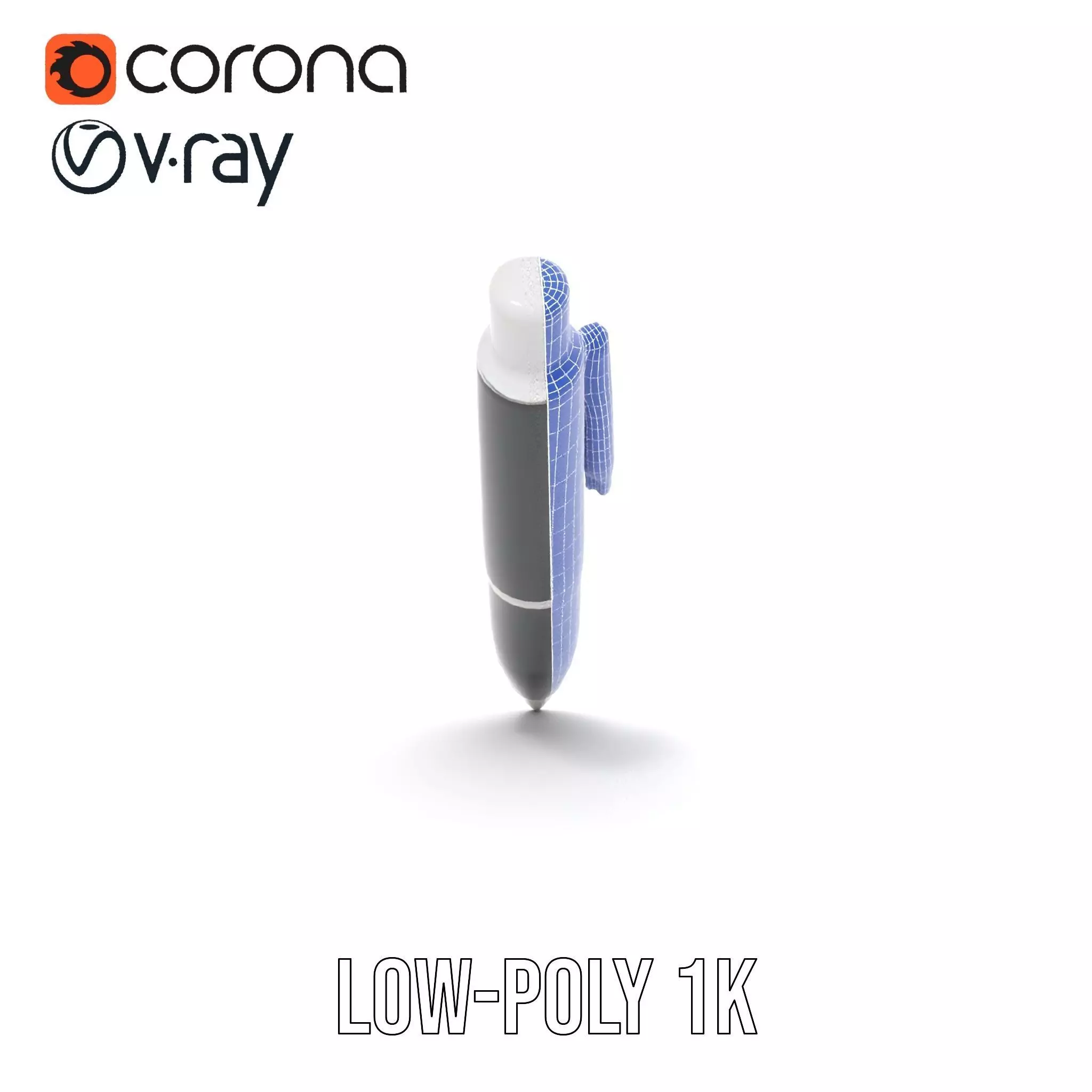 Sleek Black Pen model pack Low-poly 3D model_18