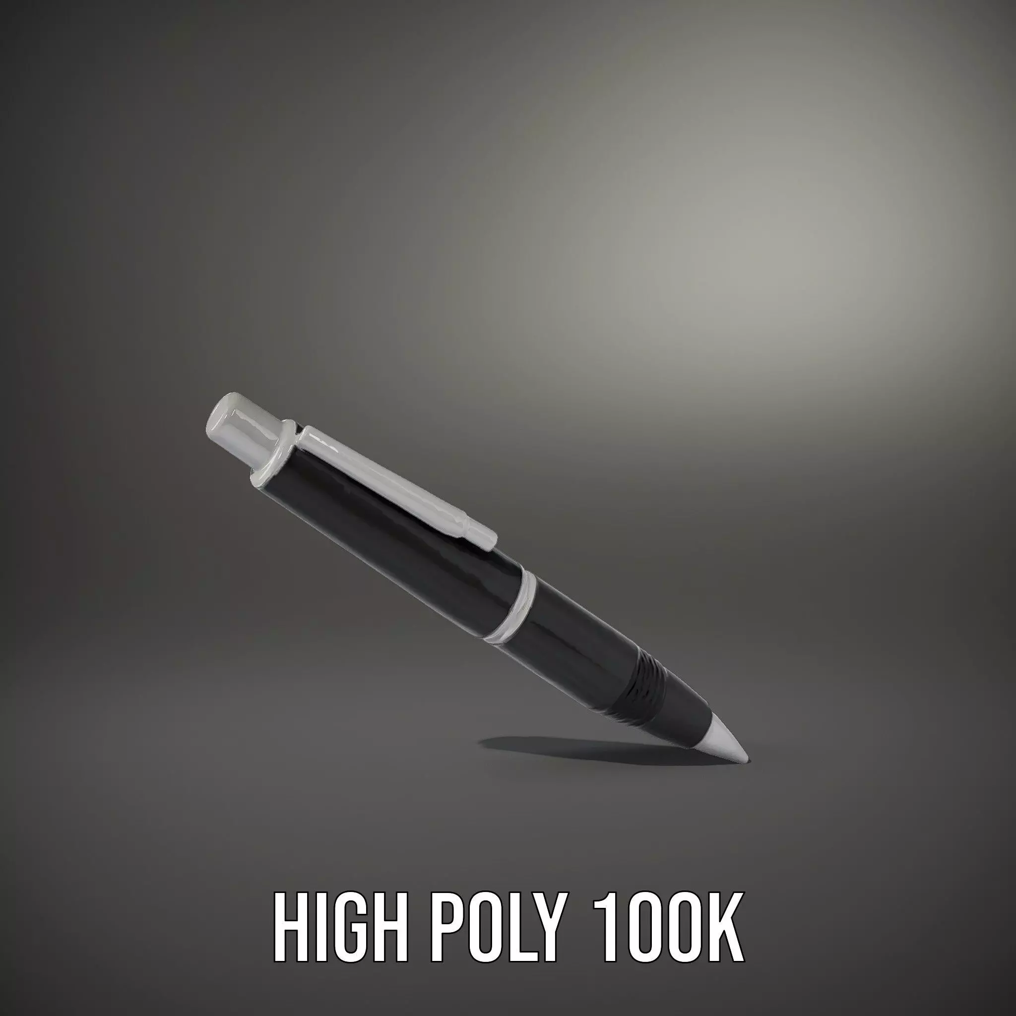 Sleek Black Pen model pack Low-poly 3D model_11