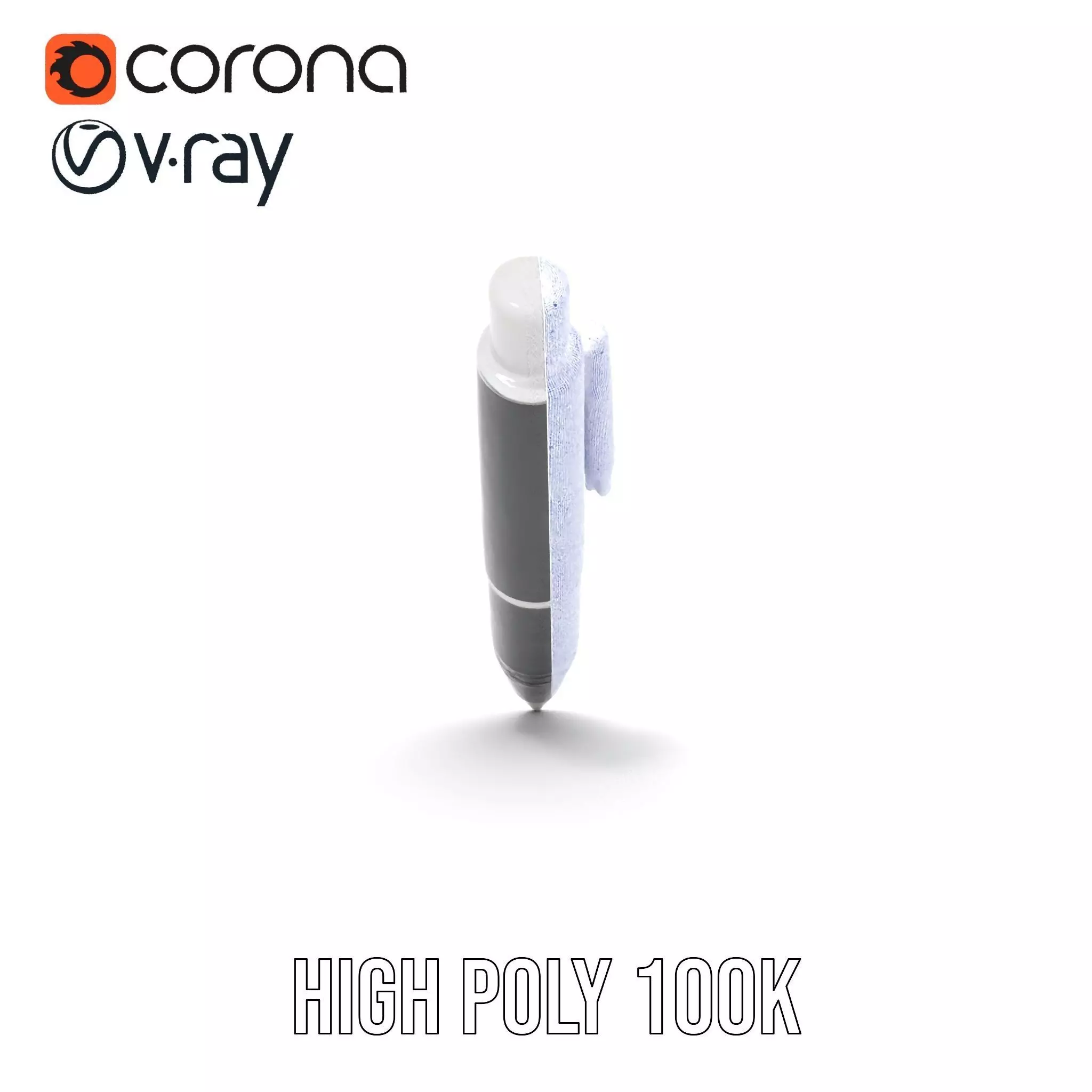 Sleek Black Pen model pack Low-poly 3D model_32