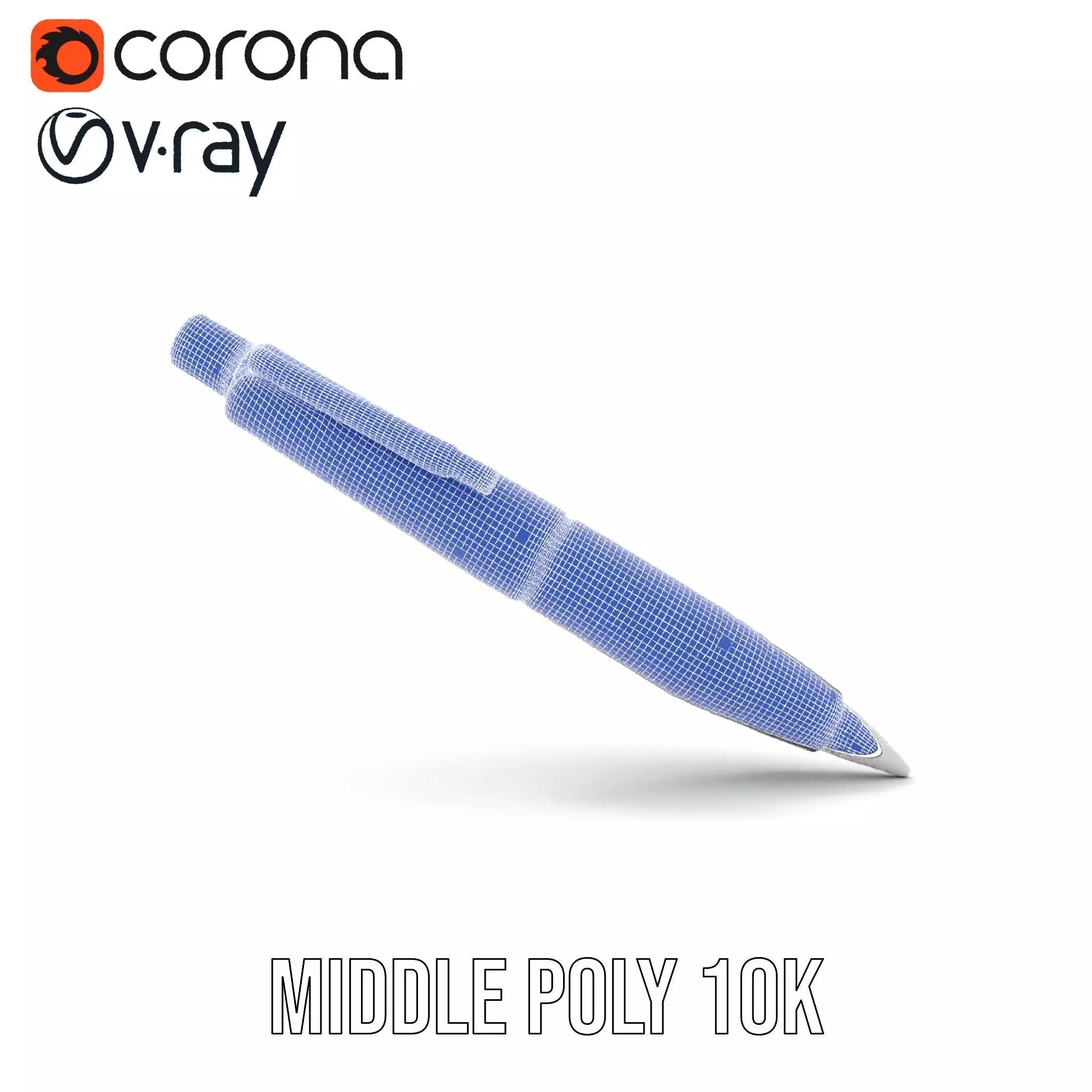 Sleek Black Pen model pack Low-poly 3D model_7