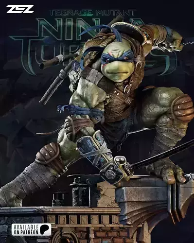 TMNT Teenage Mutant Ninja Turtles Leonardo 3D print model