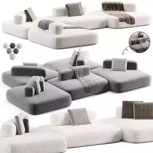 Modular sofa Flow Plus by Aatom