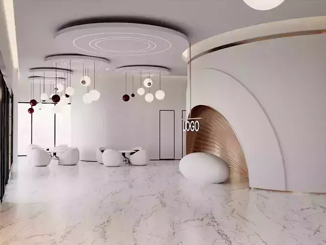 Contemporary Corporate Lobby Interior