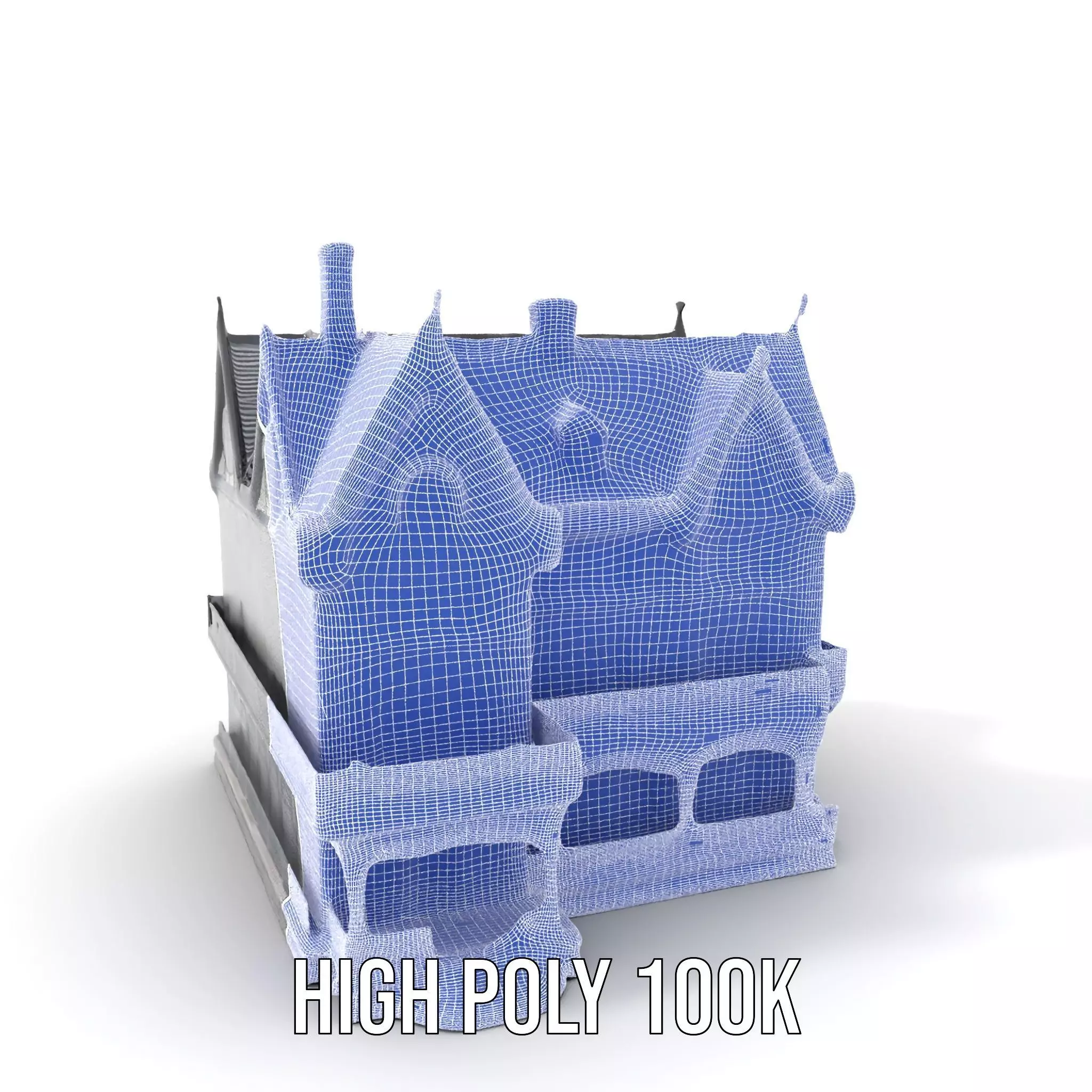 Gothic Mansion model pack Low-poly 3D model_5