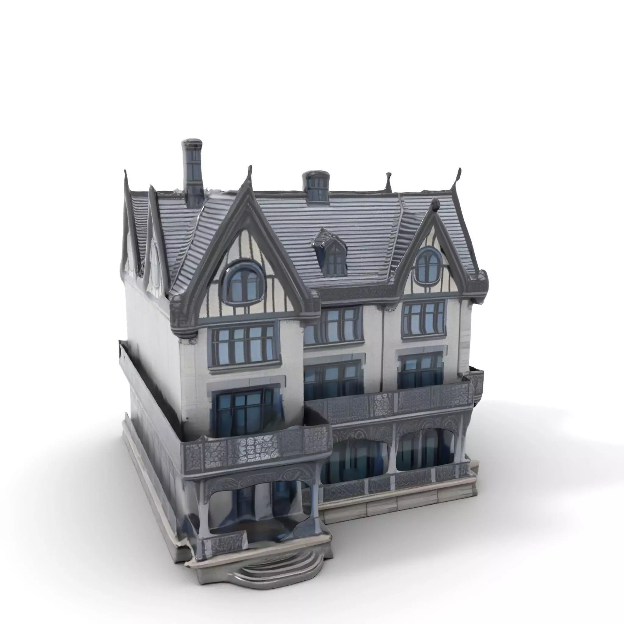Gothic Mansion model pack Low-poly 3D model_0