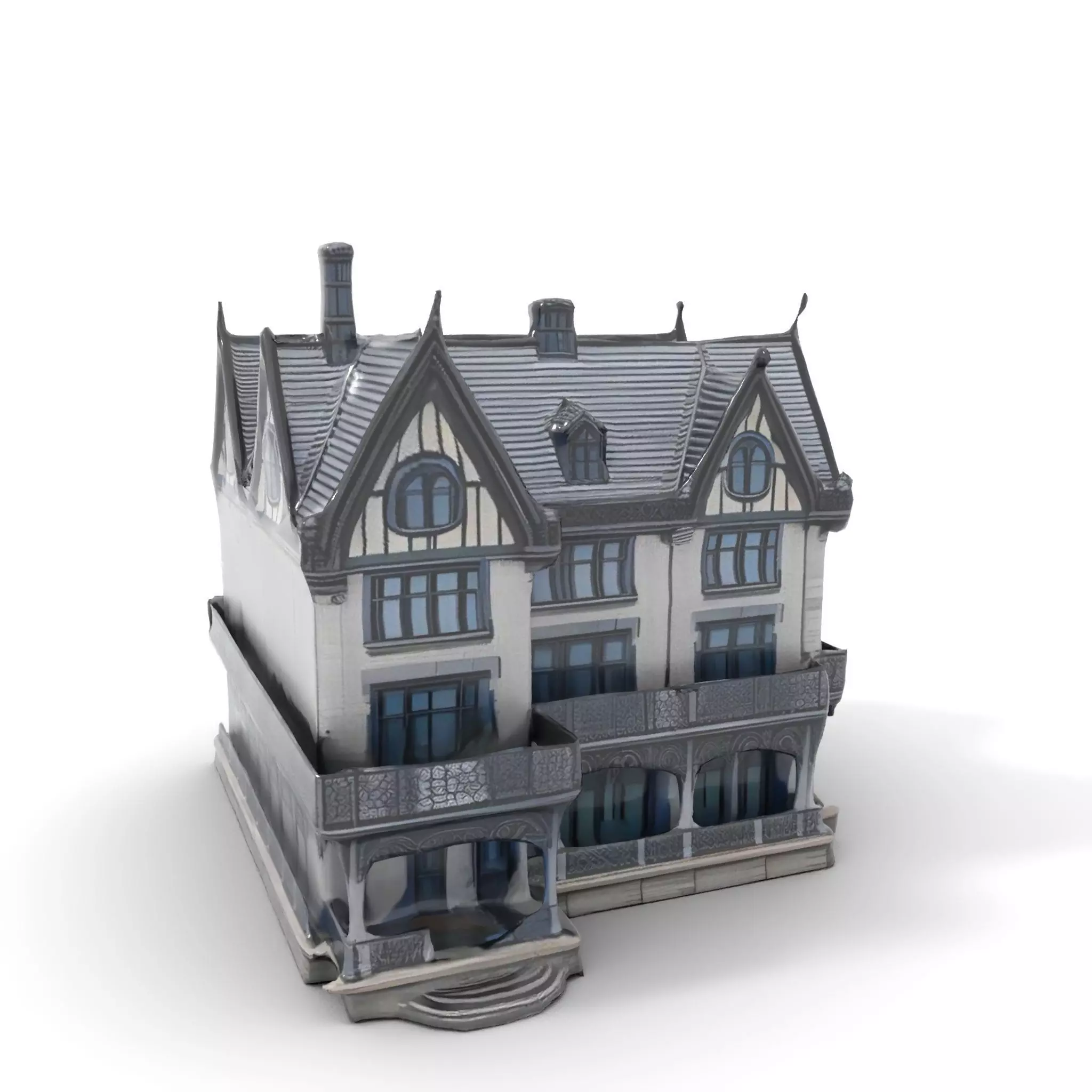 Gothic Mansion model pack Low-poly 3D model_6