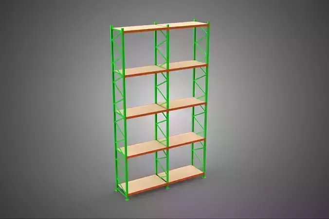 VERTICAL TOWER WOOD STEEL WAREHOUSE METAL SHELVING STORAGE RACK
