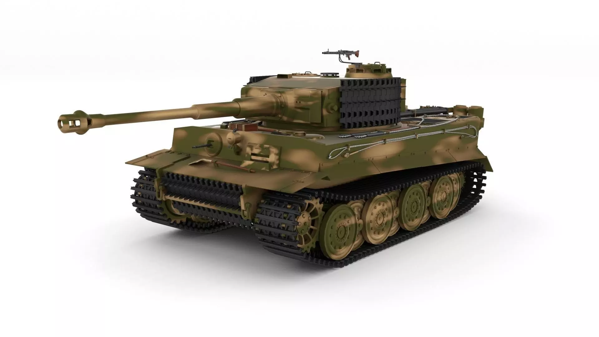 Panzer Tiger Tank Late 1944 v2 3D model
