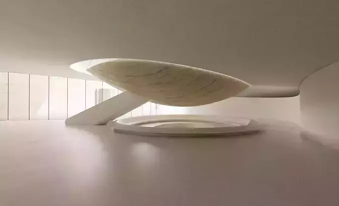 Futuristic Organic Architecture Interior