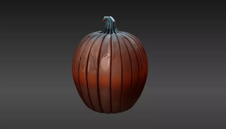 Pumpkin Reaper Half Mask 3D Print Model Halloween Cosplay Mask 3D print model_5